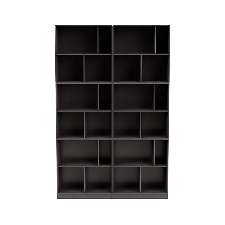 [product_category]-Montana Read Spacious Bookshelf With 7 Cm Plinth, Coffee Brown-Montana Furniture-5714322268905-0000READ-35-07-MON-2
