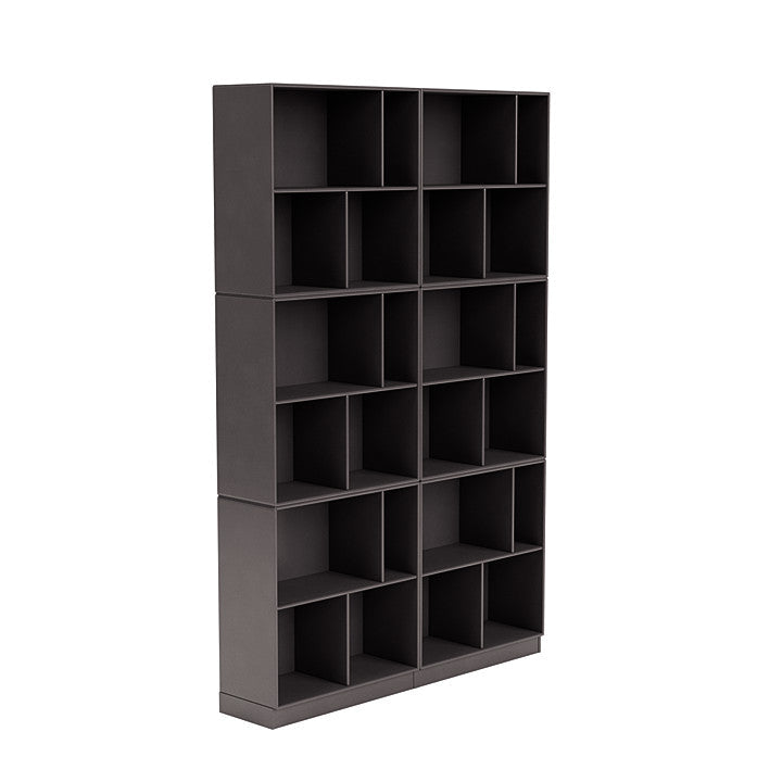 [product_category]-Montana Read Spacious Bookshelf With 7 Cm Plinth, Coffee Brown-Montana Furniture-5714322268905-0000READ-35-07-MON-3