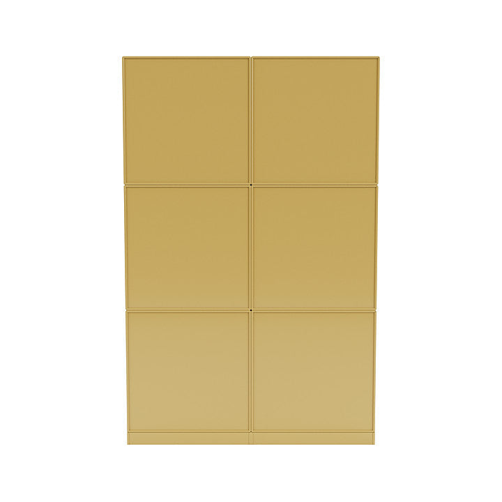 [product_category]-Montana Read Spacious Bookshelf With 7 Cm Plinth, Cumin Yellow-Montana Furniture-5714322268639-0000READ-157-07-MON-4
