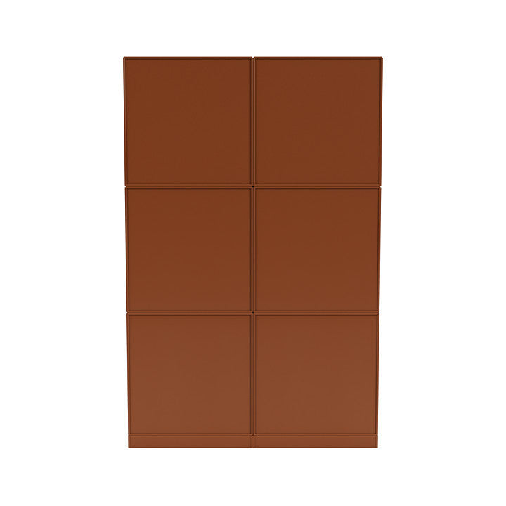 [product_category]-Montana Read Spacious Bookshelf With 7 Cm Plinth, Hazelnut Brown-Montana Furniture-5714322268332-0000READ-146-07-MON-4