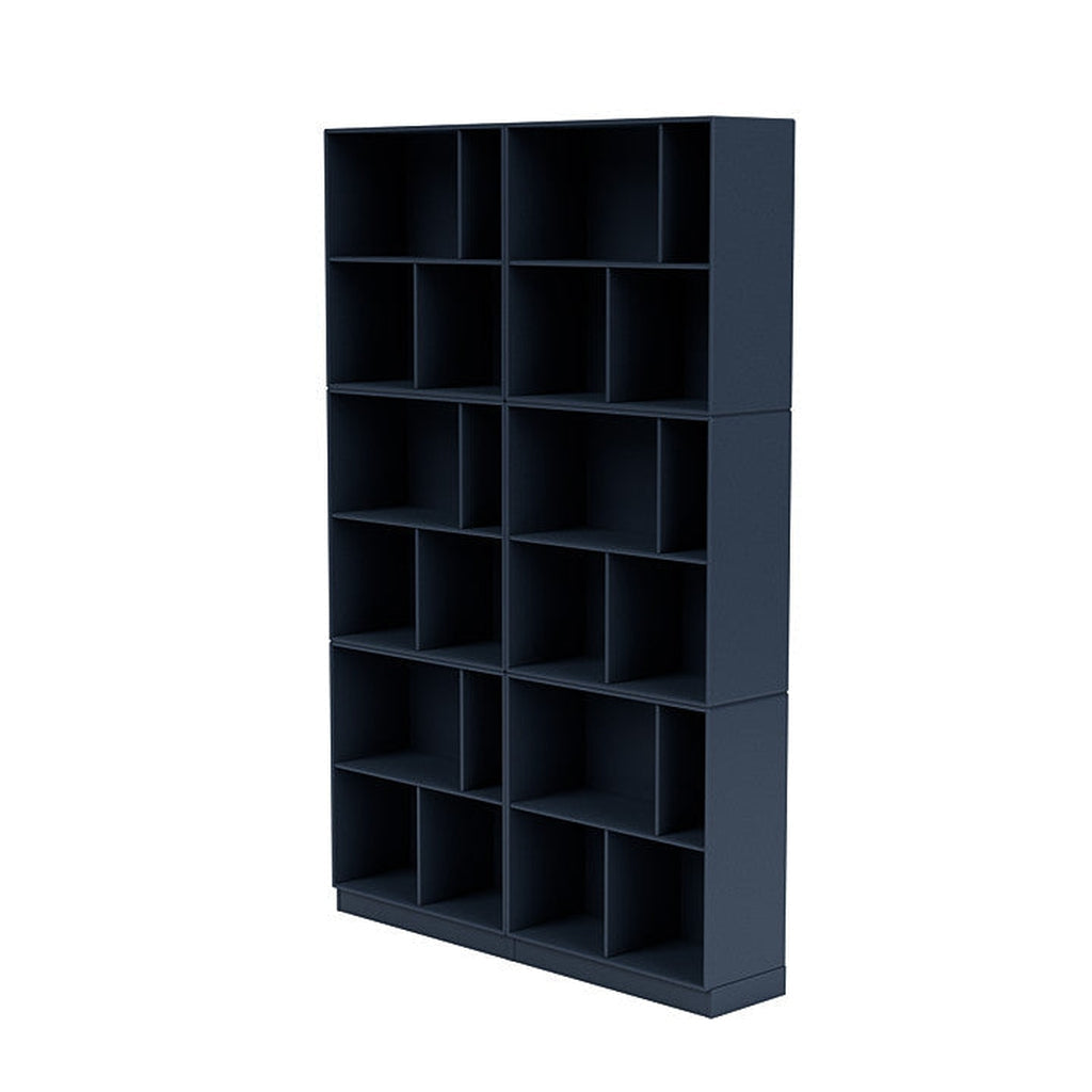 [product_category]-Montana Read Spacious Bookshelf With 7 Cm Plinth, Juniper Blue-Montana Furniture-5714322268097-0000READ-138-07-MON-1