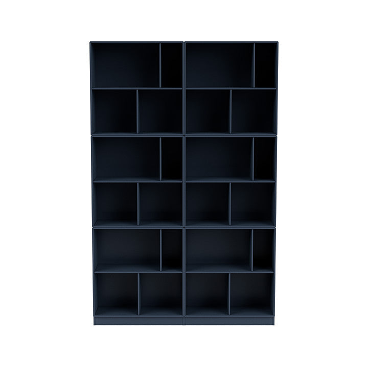 [product_category]-Montana Read Spacious Bookshelf With 7 Cm Plinth, Juniper Blue-Montana Furniture-5714322268097-0000READ-138-07-MON-2