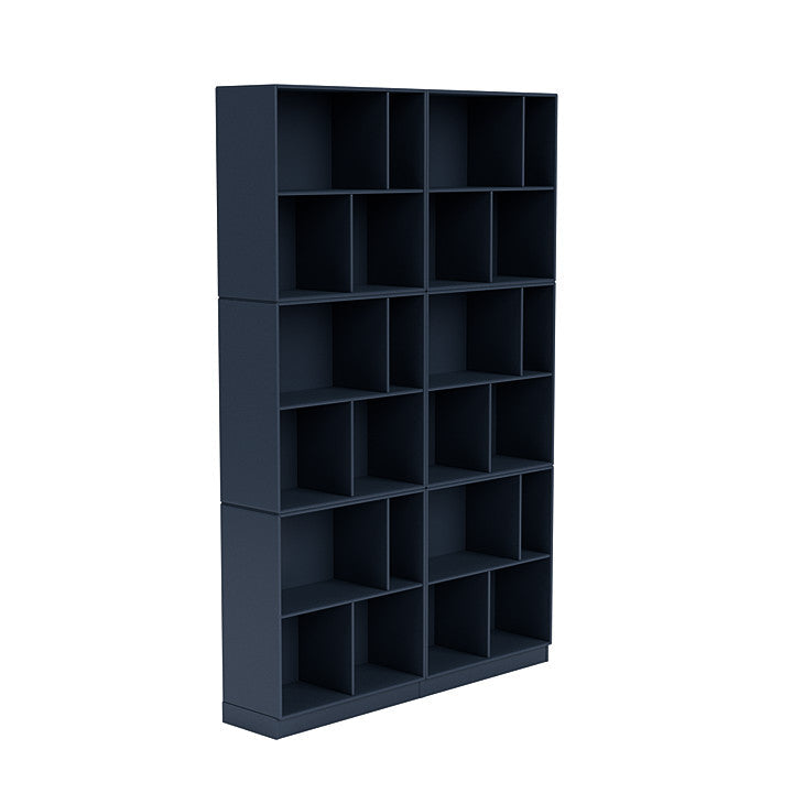 [product_category]-Montana Read Spacious Bookshelf With 7 Cm Plinth, Juniper Blue-Montana Furniture-5714322268097-0000READ-138-07-MON-3