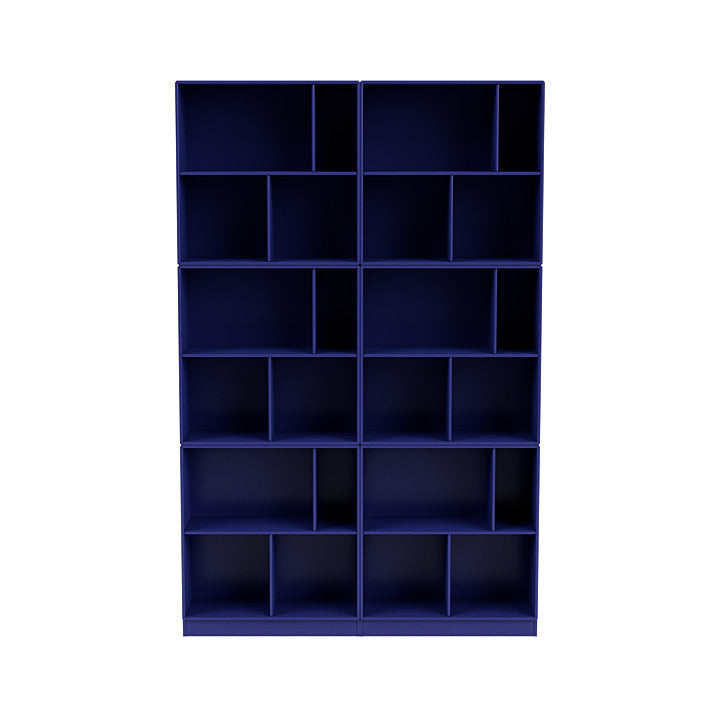 [product_category]-Montana Read Spacious Bookshelf With 7 Cm Plinth, Monarch Blue-Montana Furniture-5714322268004-0000READ-135-07-MON-2