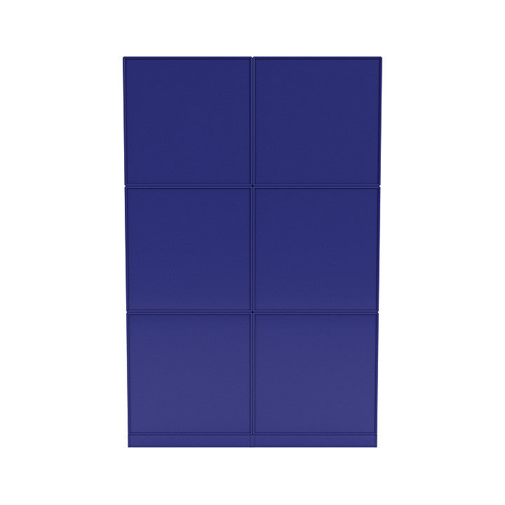 [product_category]-Montana Read Spacious Bookshelf With 7 Cm Plinth, Monarch Blue-Montana Furniture-5714322268004-0000READ-135-07-MON-4