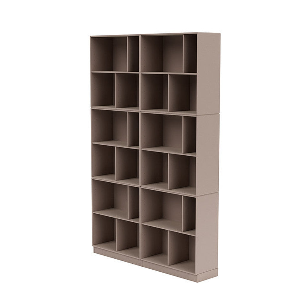 [product_category]-Montana Read Spacious Bookshelf With 7 Cm Plinth, Mushroom Brown-Montana Furniture-5714322268066-0000READ-137-07-MON-1