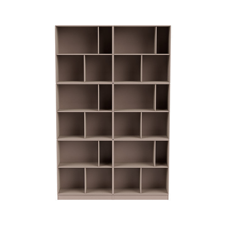 [product_category]-Montana Read Spacious Bookshelf With 7 Cm Plinth, Mushroom Brown-Montana Furniture-5714322268066-0000READ-137-07-MON-2