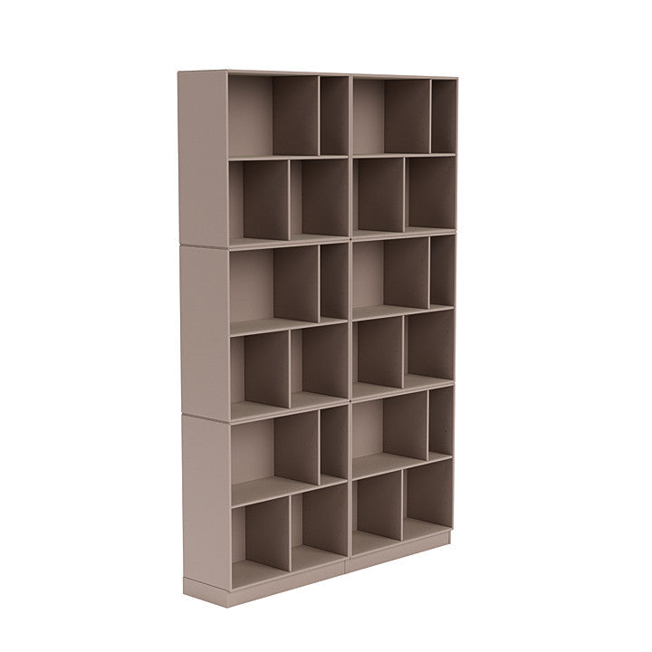 [product_category]-Montana Read Spacious Bookshelf With 7 Cm Plinth, Mushroom Brown-Montana Furniture-5714322268066-0000READ-137-07-MON-3