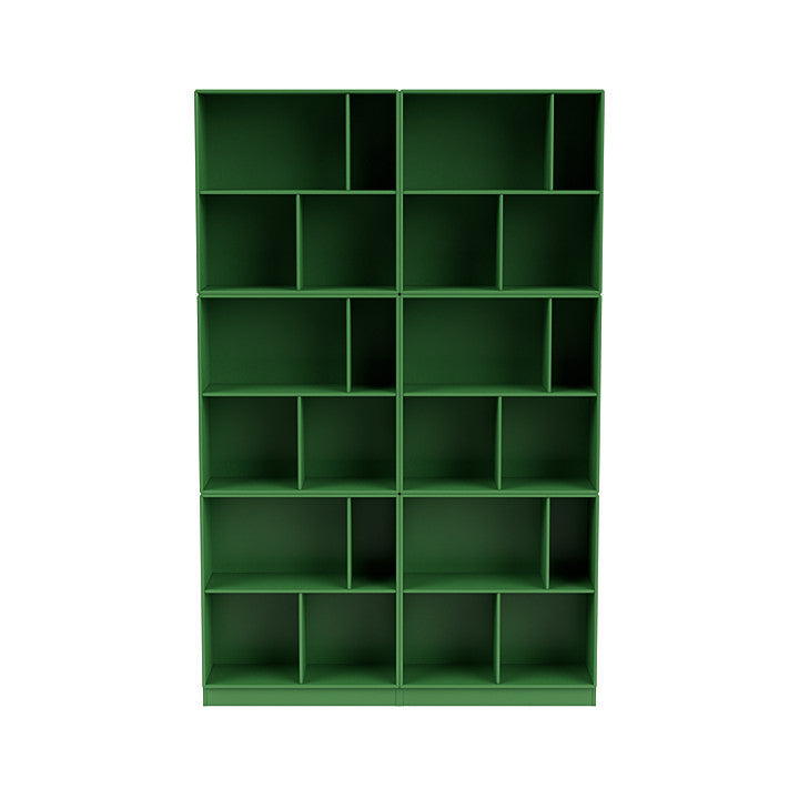 [product_category]-Montana Read Spacious Bookshelf With 7 Cm Plinth, Parsley Green-Montana Furniture-5714322268516-0000READ-152-07-MON-2