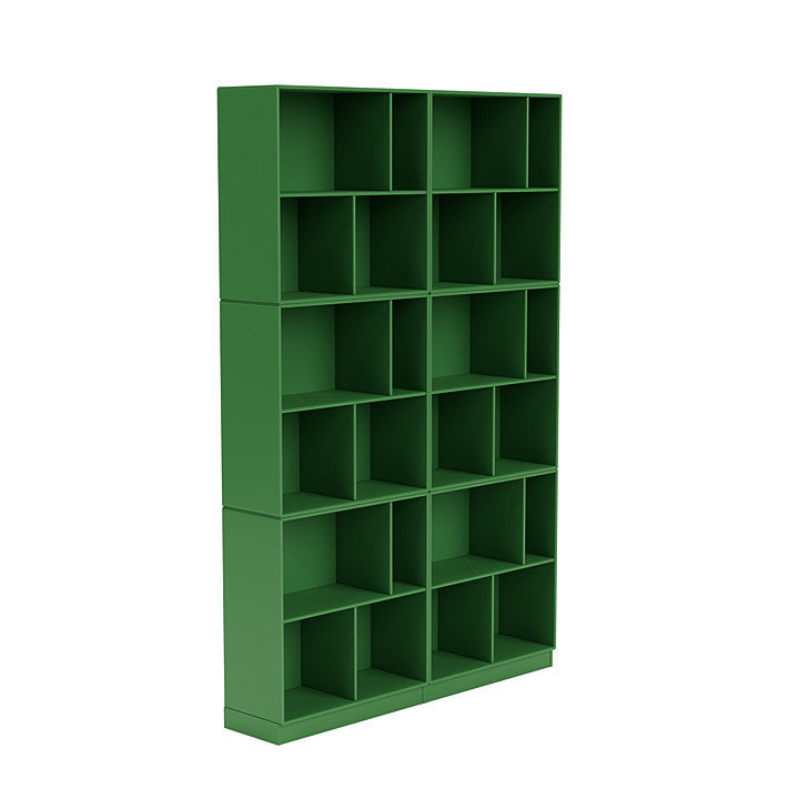 [product_category]-Montana Read Spacious Bookshelf With 7 Cm Plinth, Parsley Green-Montana Furniture-5714322268516-0000READ-152-07-MON-3