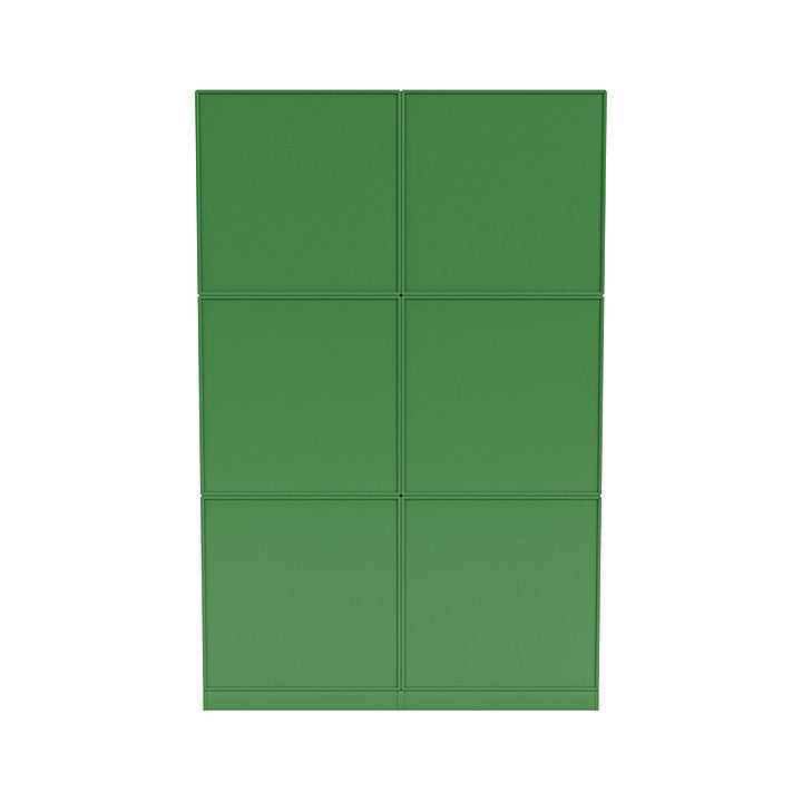[product_category]-Montana Read Spacious Bookshelf With 7 Cm Plinth, Parsley Green-Montana Furniture-5714322268516-0000READ-152-07-MON-4