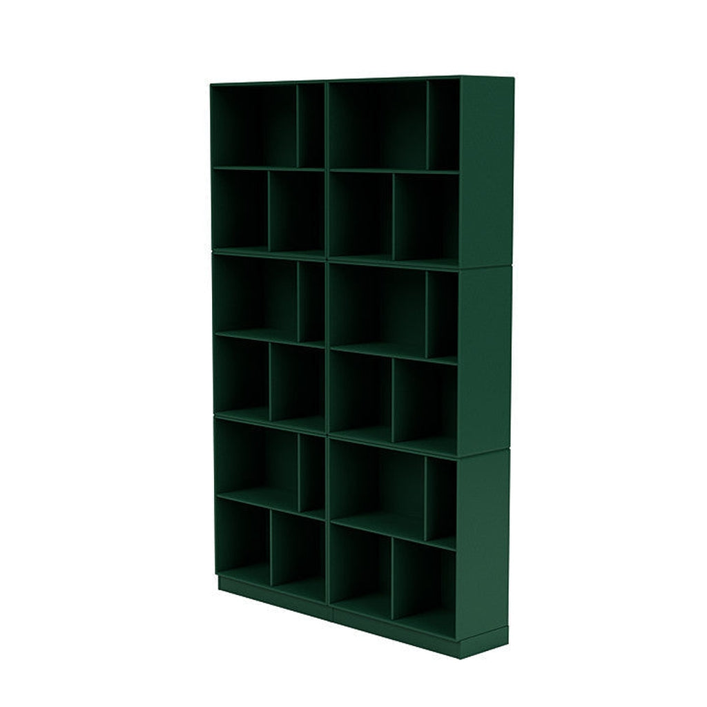 [product_category]-Montana Read Spacious Bookshelf With 7 Cm Plinth, Pine Green-Montana Furniture-5714322268035-0000READ-136-07-MON-1