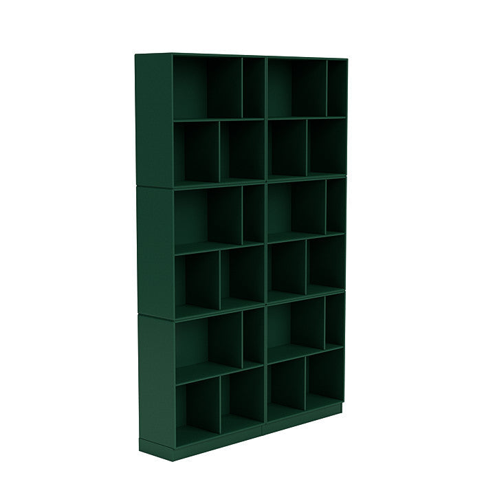 [product_category]-Montana Read Spacious Bookshelf With 7 Cm Plinth, Pine Green-Montana Furniture-5714322268035-0000READ-136-07-MON-3