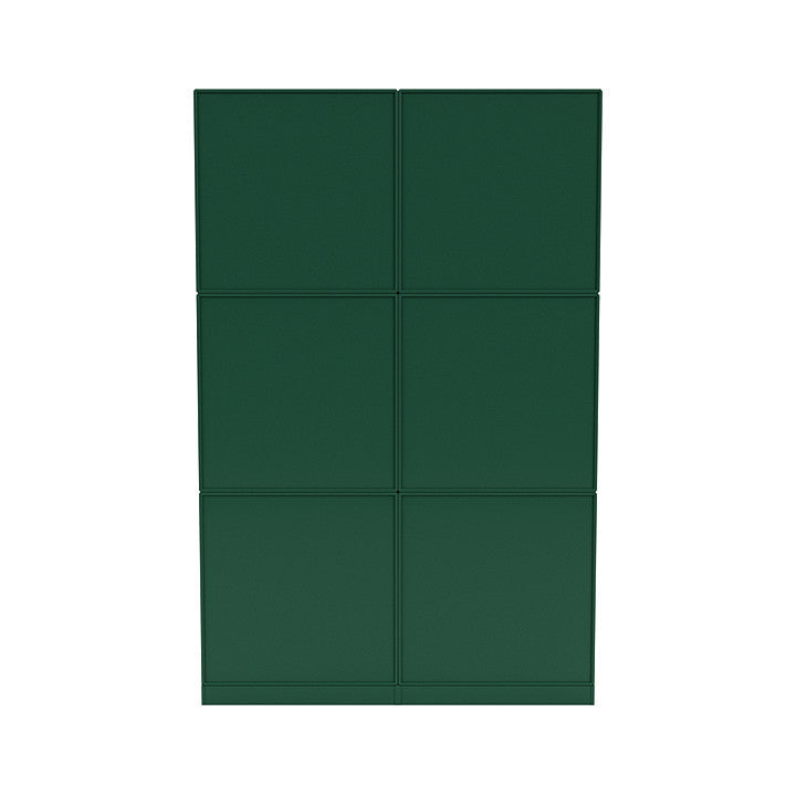[product_category]-Montana Read Spacious Bookshelf With 7 Cm Plinth, Pine Green-Montana Furniture-5714322268035-0000READ-136-07-MON-4