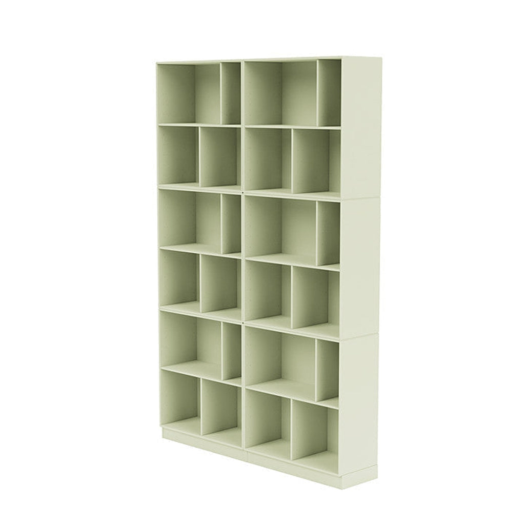 [product_category]-Montana Read Spacious Bookshelf With 7 Cm Plinth, Pomelo Green-Montana Furniture-5714322268158-0000READ-140-07-MON-1