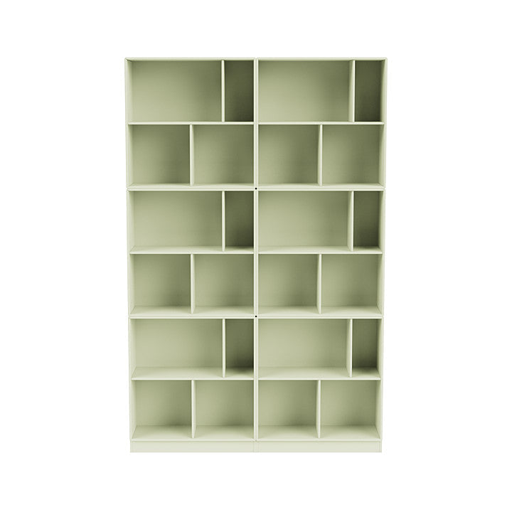[product_category]-Montana Read Spacious Bookshelf With 7 Cm Plinth, Pomelo Green-Montana Furniture-5714322268158-0000READ-140-07-MON-2