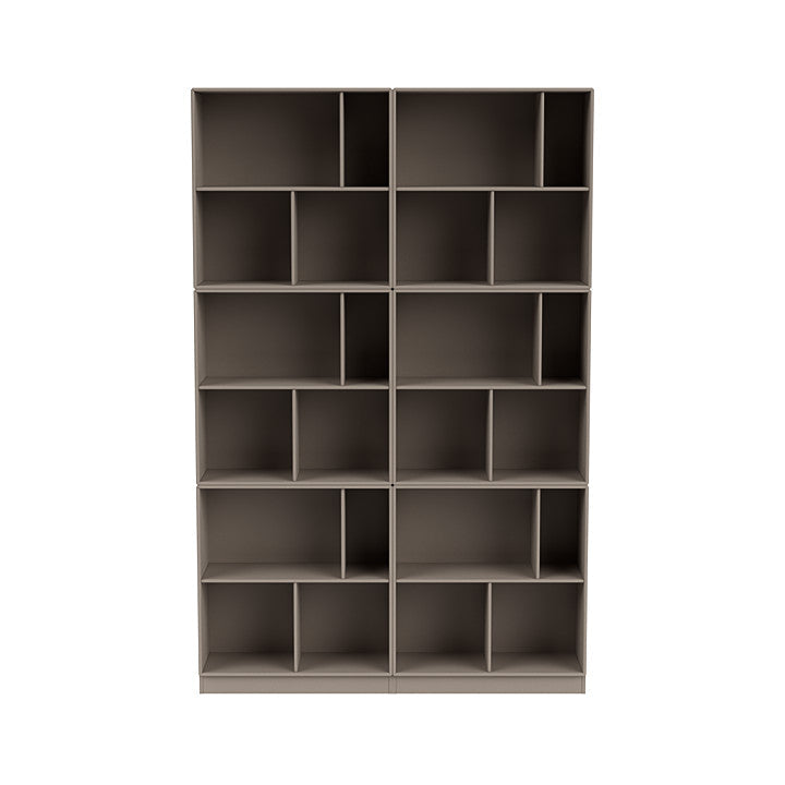 [product_category]-Montana Read Spacious Bookshelf With 7 Cm Plinth, Truffle Grey-Montana Furniture-5714322268189-0000READ-141-07-MON-2