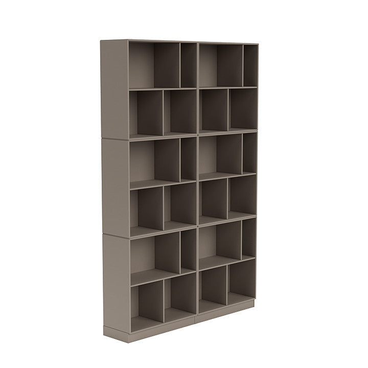 [product_category]-Montana Read Spacious Bookshelf With 7 Cm Plinth, Truffle Grey-Montana Furniture-5714322268189-0000READ-141-07-MON-3