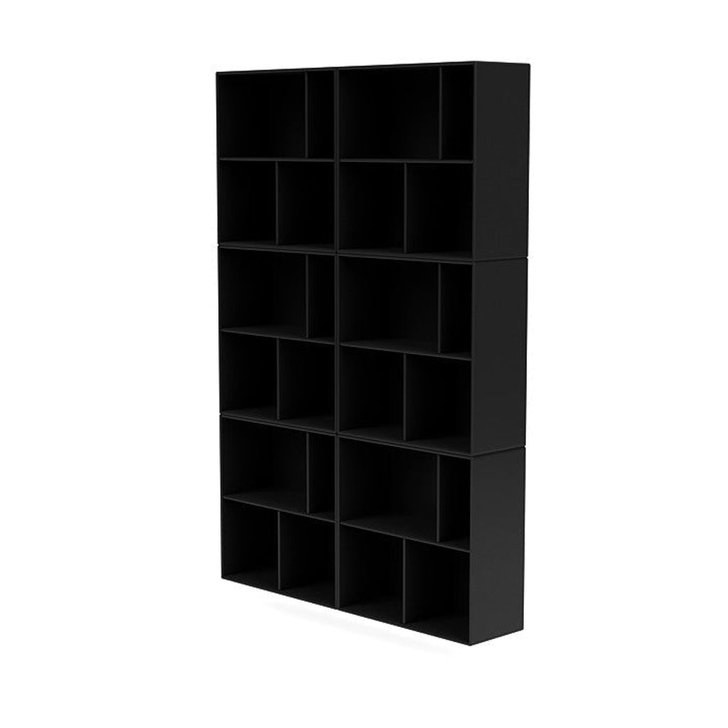 [product_category]-Montana Read Spacious Bookshelf With Suspension Rail, Black-Montana Furniture-5714322267809-0000READ-05-04-MON-1