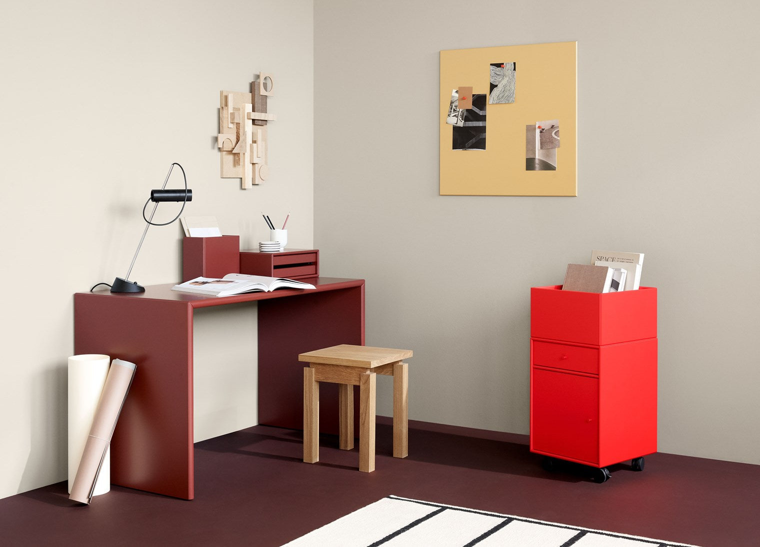 [product_category]-Montana Runner Office Unit On Castors, Ruby-Montana Furniture-5715288369071-00RUNNER-167-05-MON-6