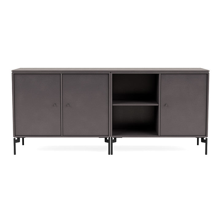 [product_category]-Montana Save Lowboard With Legs, Coffee/Black-Montana Furniture-5714322259927-0000SAVE-35-03-MON-2