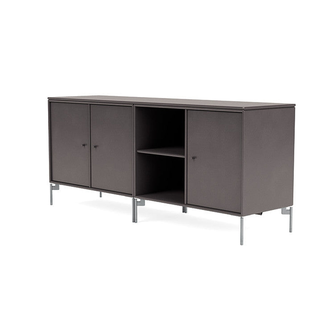 [product_category]-Montana Save Lowboard With Legs, Coffee/Matt Chrome-Montana Furniture-5714322259903-0000SAVE-35-01-MON-1