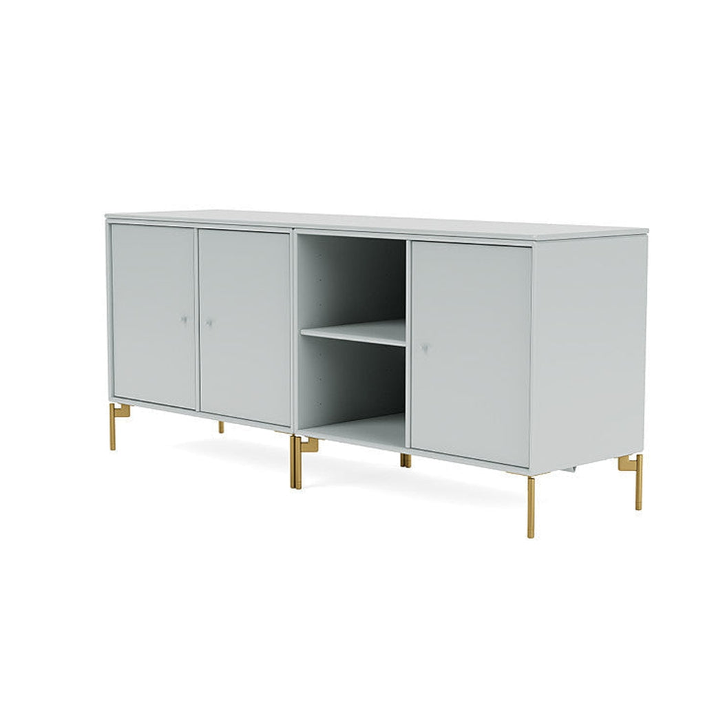 [product_category]-Montana Save Lowboard With Legs, Oyster/Brass-Montana Furniture-5714322259262-0000SAVE-156-09-MON-1