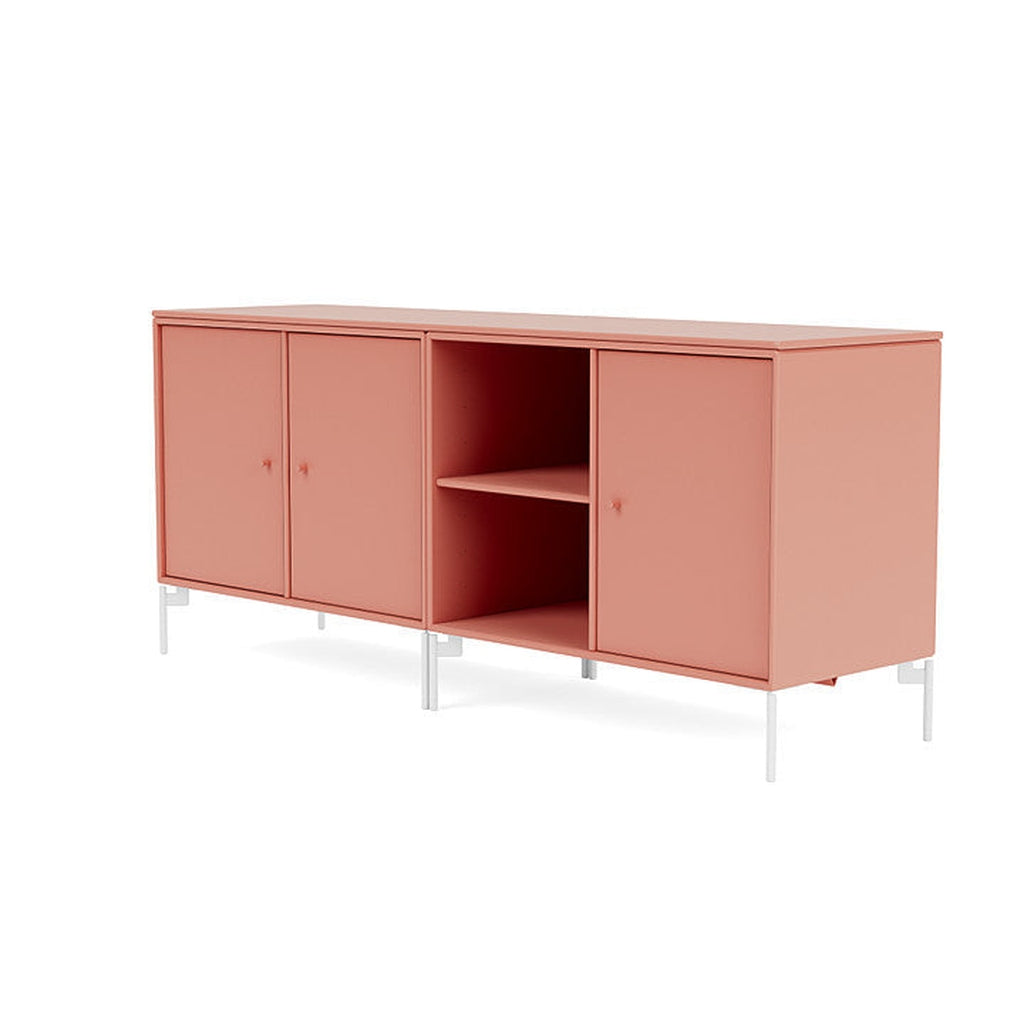 [product_category]-Montana Save Lowboard With Legs, Rhubarb/Snow White-Montana Furniture-5714322258937-0000SAVE-151-02-MON-1