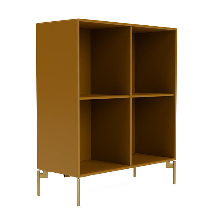 [product_category]-Montana Show Bookcase With Legs, Amber/Brass-Montana Furniture-5715288030438-0000SHOW-142-09-MON-3