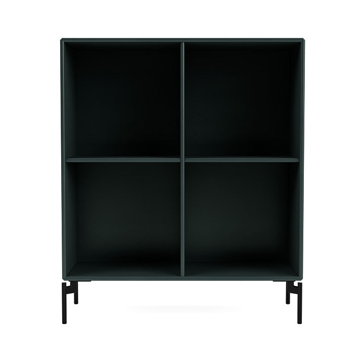 [product_category]-Montana Show Bookcase With Legs, Black Jade/Black-Montana Furniture-5715288031626-0000SHOW-163-03-MON-2