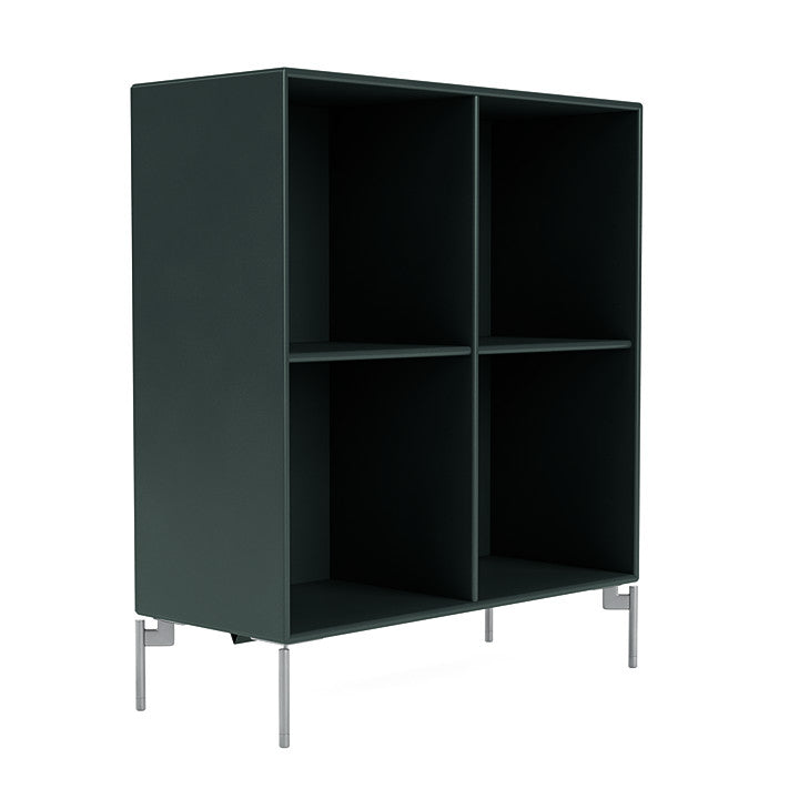 [product_category]-Montana Show Bookcase With Legs, Black Jade/Matt Chrome-Montana Furniture-5715288031602-0000SHOW-163-01-MON-3