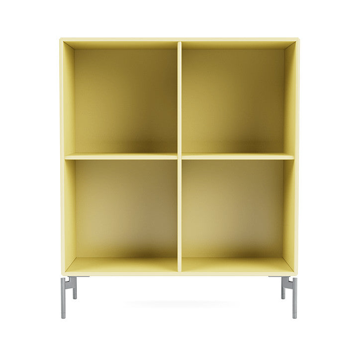 [product_category]-Montana Show Bookcase With Legs, Camomile/Matt Chrome-Montana Furniture-5715288031329-0000SHOW-159-01-MON-2
