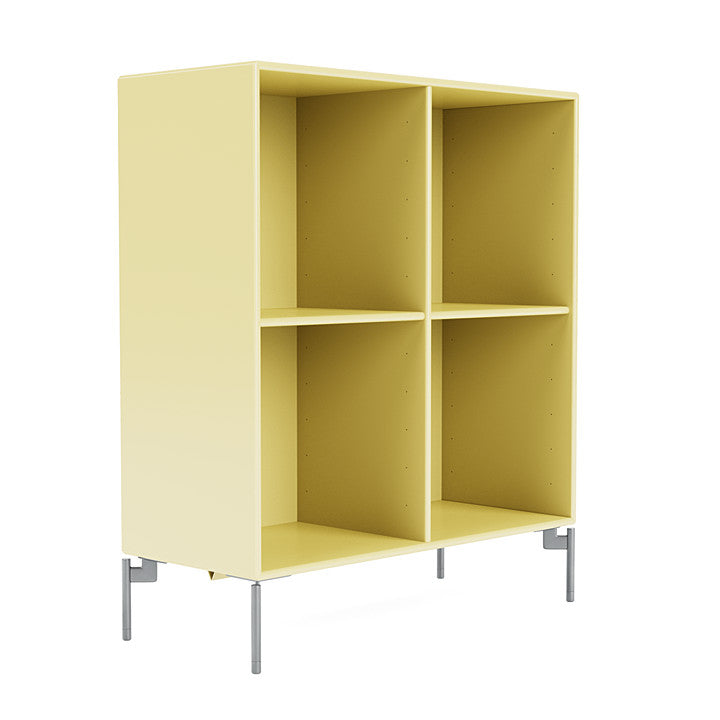[product_category]-Montana Show Bookcase With Legs, Camomile/Matt Chrome-Montana Furniture-5715288031329-0000SHOW-159-01-MON-3