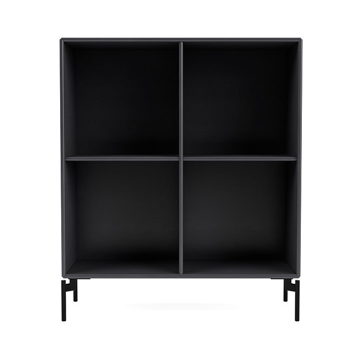 [product_category]-Montana Show Bookcase With Legs, Carbon Black/Black-Montana Furniture-5715288031893-0000SHOW-36-03-MON-2