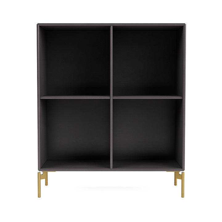 [product_category]-Montana Show Bookcase With Legs, Coffee/Brass-Montana Furniture-5715288031862-0000SHOW-35-09-MON-2