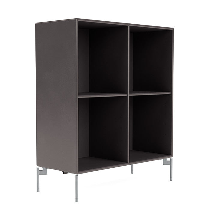 [product_category]-Montana Show Bookcase With Legs, Coffee/Matt Chrome-Montana Furniture-5715288031800-0000SHOW-35-01-MON-3