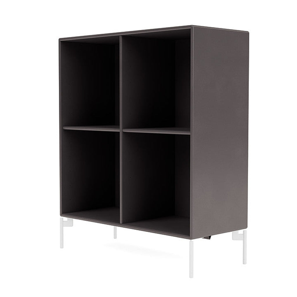 [product_category]-Montana Show Bookcase With Legs, Coffee/Snow White-Montana Furniture-5715288031817-0000SHOW-35-02-MON-1