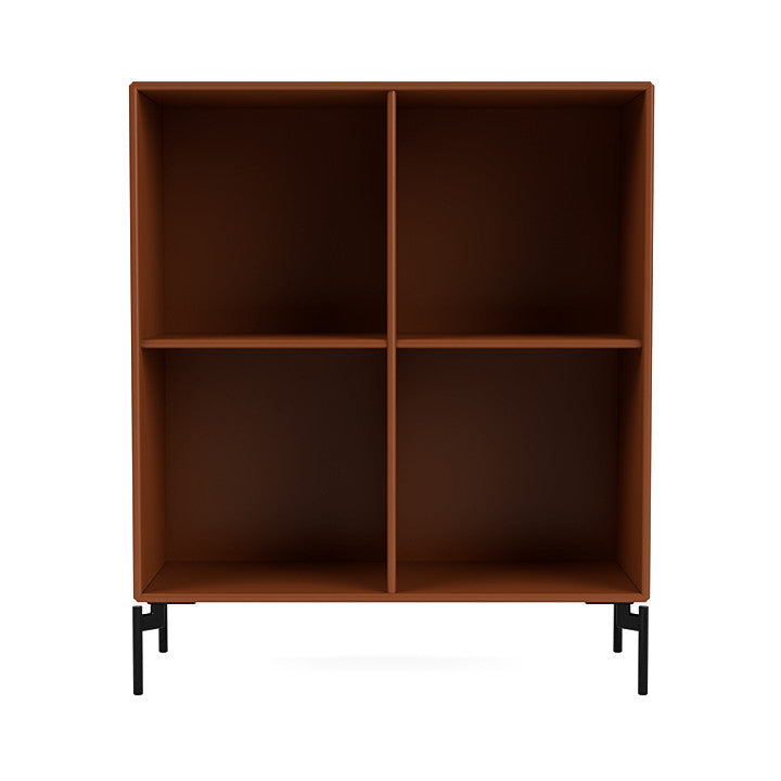 [product_category]-Montana Show Bookcase With Legs, Hazelnut/Black-Montana Furniture-5715288030629-0000SHOW-146-03-MON-2