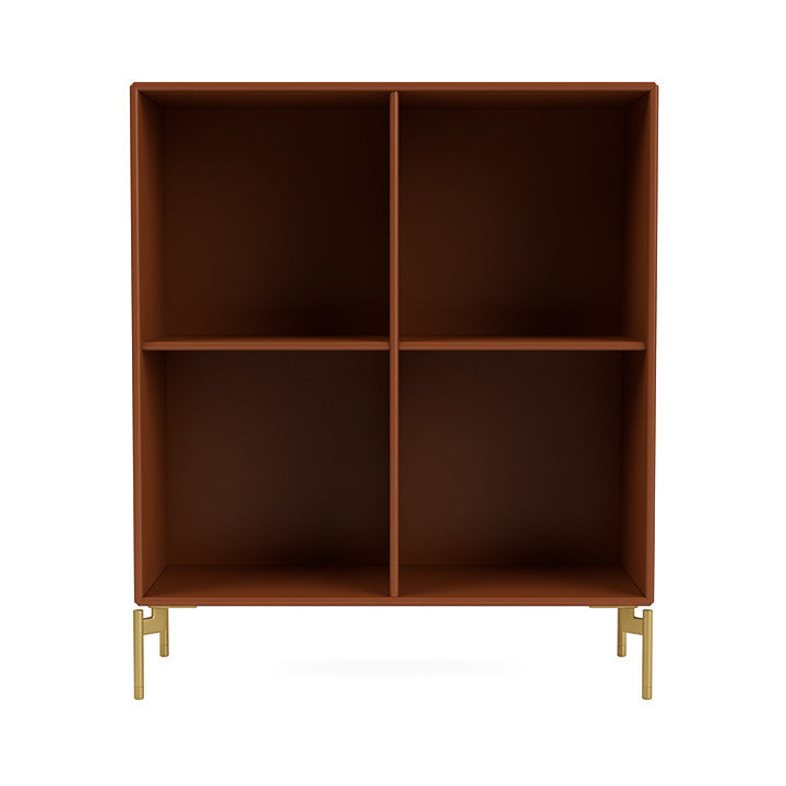 [product_category]-Montana Show Bookcase With Legs, Hazelnut/Brass-Montana Furniture-5715288030667-0000SHOW-146-09-MON-2