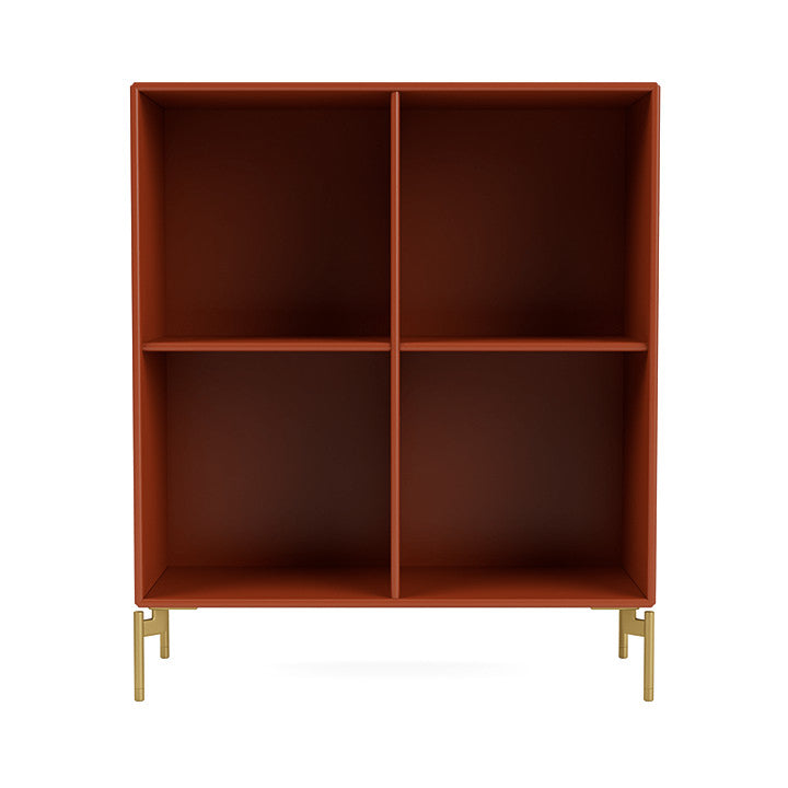 [product_category]-Montana Show Bookcase With Legs, Hokkaido/Brass-Montana Furniture-5715288031596-0000SHOW-162-09-MON-2