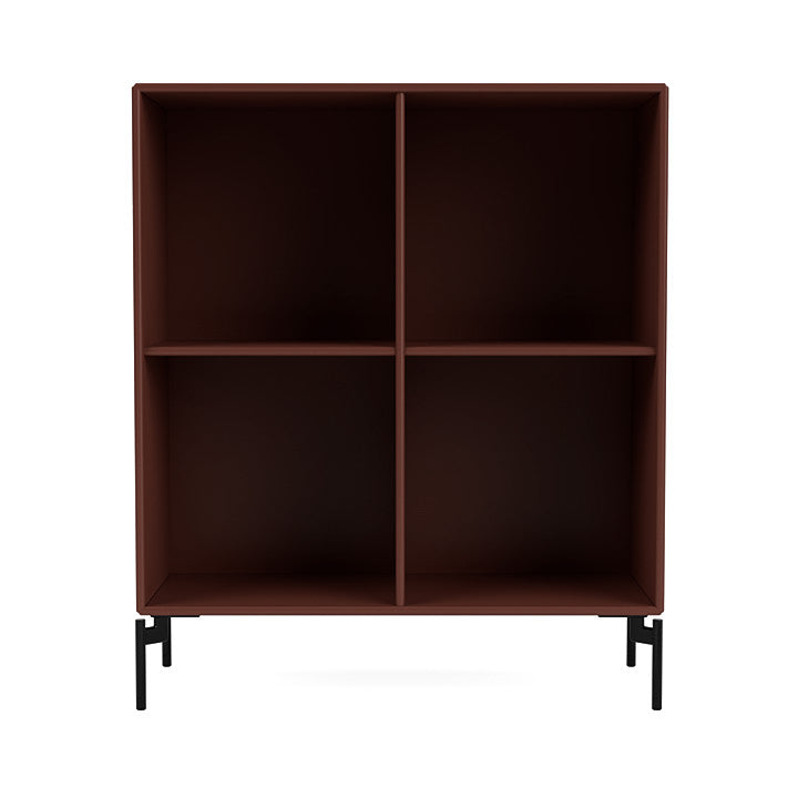 [product_category]-Montana Show Bookcase With Legs, Masala/Black-Montana Furniture-5715288031114-0000SHOW-155-03-MON-2