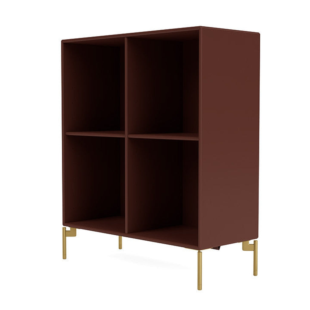 [product_category]-Montana Show Bookcase With Legs, Masala/Brass-Montana Furniture-5715288031145-0000SHOW-155-09-MON-1