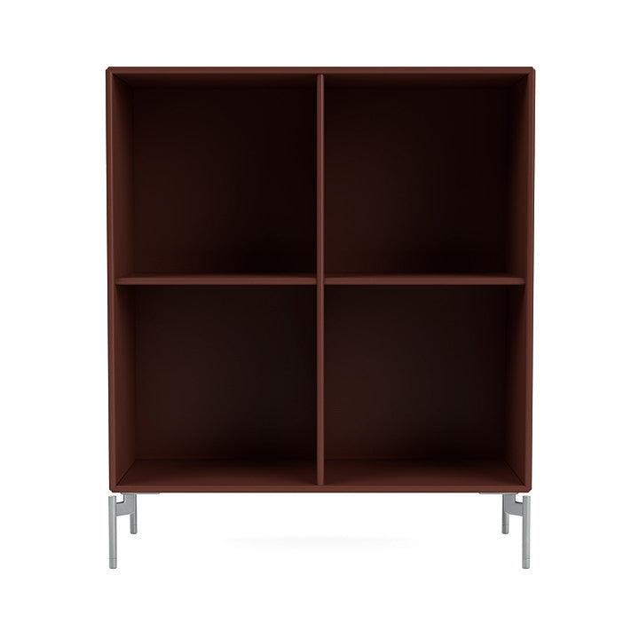 [product_category]-Montana Show Bookcase With Legs, Masala/Matt Chrome-Montana Furniture-5715288031091-0000SHOW-155-01-MON-2