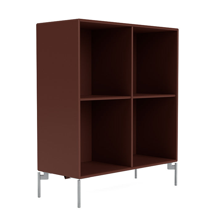 [product_category]-Montana Show Bookcase With Legs, Masala/Matt Chrome-Montana Furniture-5715288031091-0000SHOW-155-01-MON-3