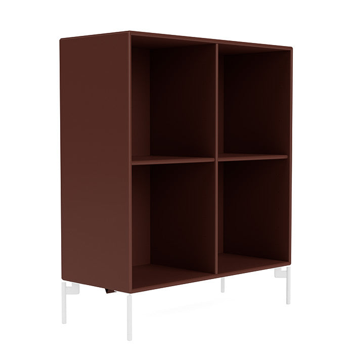 [product_category]-Montana Show Bookcase With Legs, Masala/Snow White-Montana Furniture-5715288031107-0000SHOW-155-02-MON-3