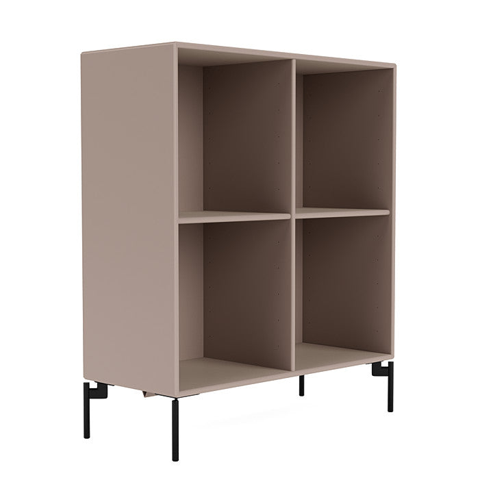 [product_category]-Montana Show Bookcase With Legs, Mushroom Brown/Black-Montana Furniture-5715288030087-0000SHOW-137-03-MON-3