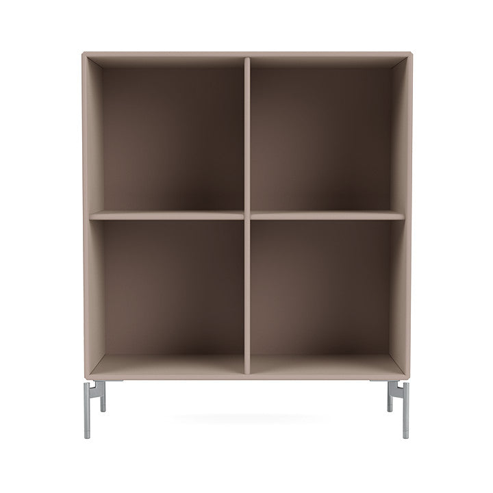 [product_category]-Montana Show Bookcase With Legs, Mushroom Brown/Matt Chrome-Montana Furniture-5715288030063-0000SHOW-137-01-MON-2