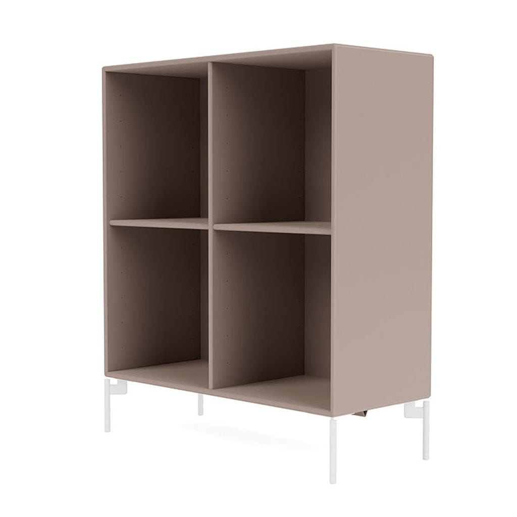 [product_category]-Montana Show Bookcase With Legs, Mushroom Brown/Snow White-Montana Furniture-5715288030070-0000SHOW-137-02-MON-1