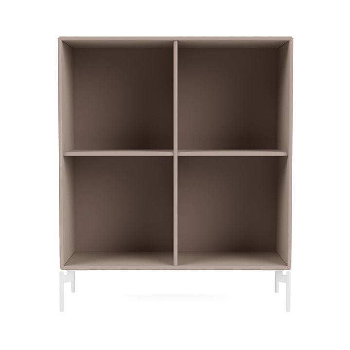 [product_category]-Montana Show Bookcase With Legs, Mushroom Brown/Snow White-Montana Furniture-5715288030070-0000SHOW-137-02-MON-2