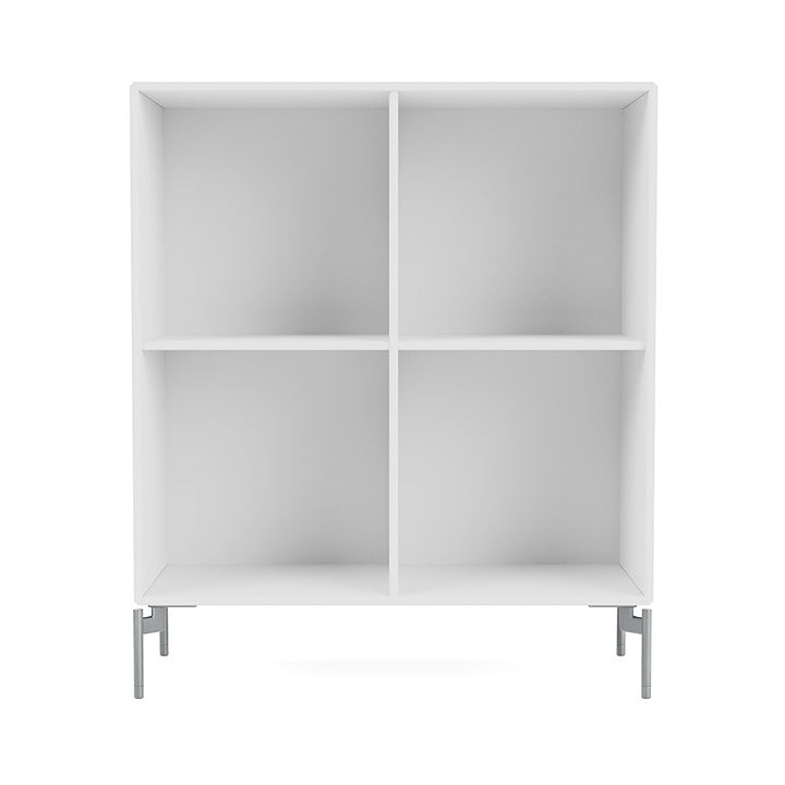 [product_category]-Montana Show Bookcase With Legs, New White/Matt Chrome-Montana Furniture-5714322693806-0000SHOW-101-01-MON-2